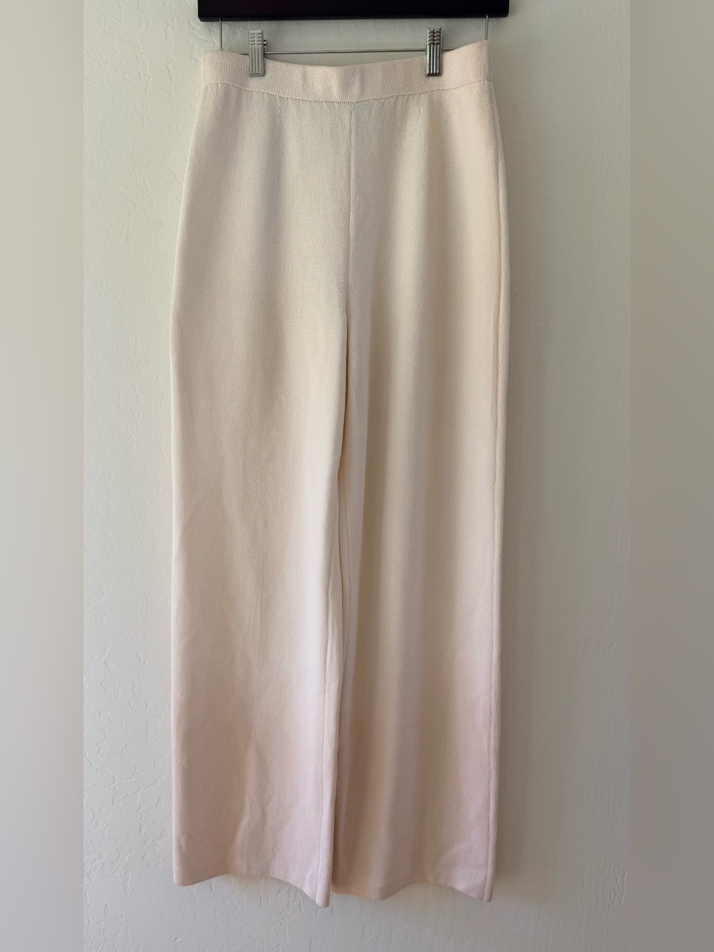 St. John's Collection Wide-Leg Cream Trousers - Women's Pants - Picture 2 of 6